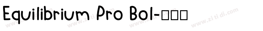 Equilibrium Pro Bol字体转换